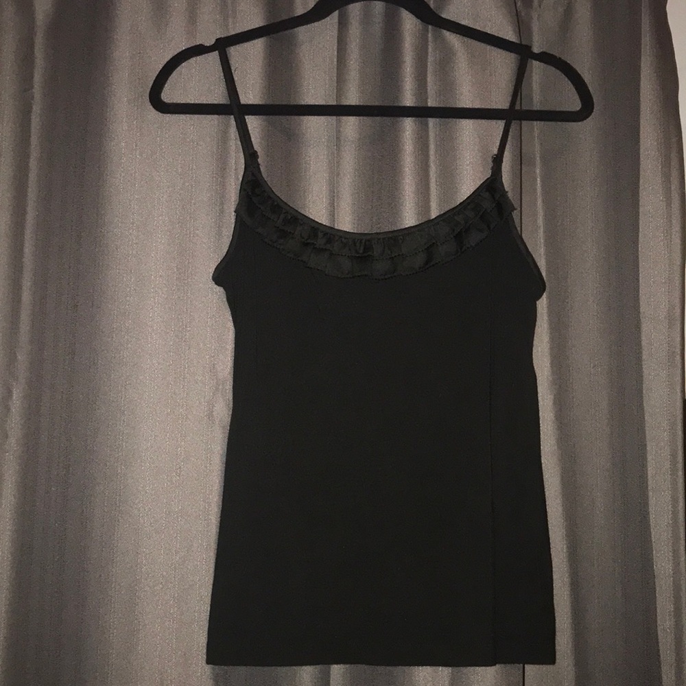 Black Ruffle Camisole